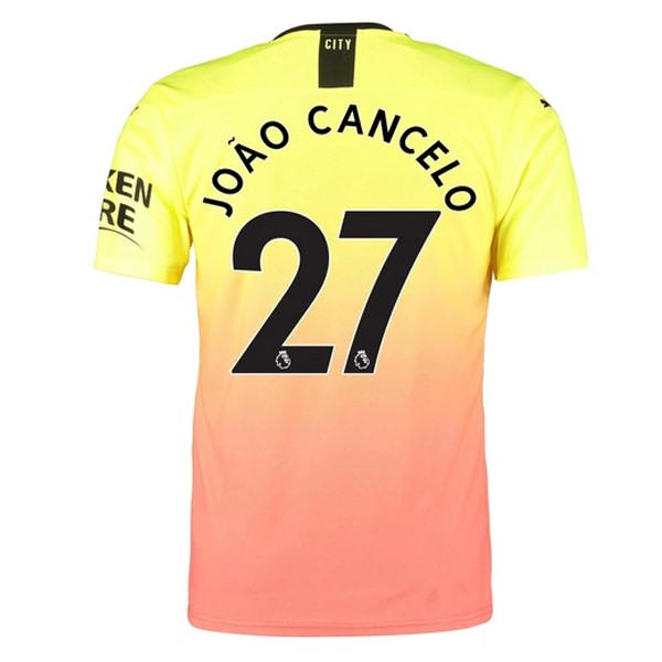 Camiseta Manchester City NO.27 Cancelo 3ª 2019-2020 Naranja